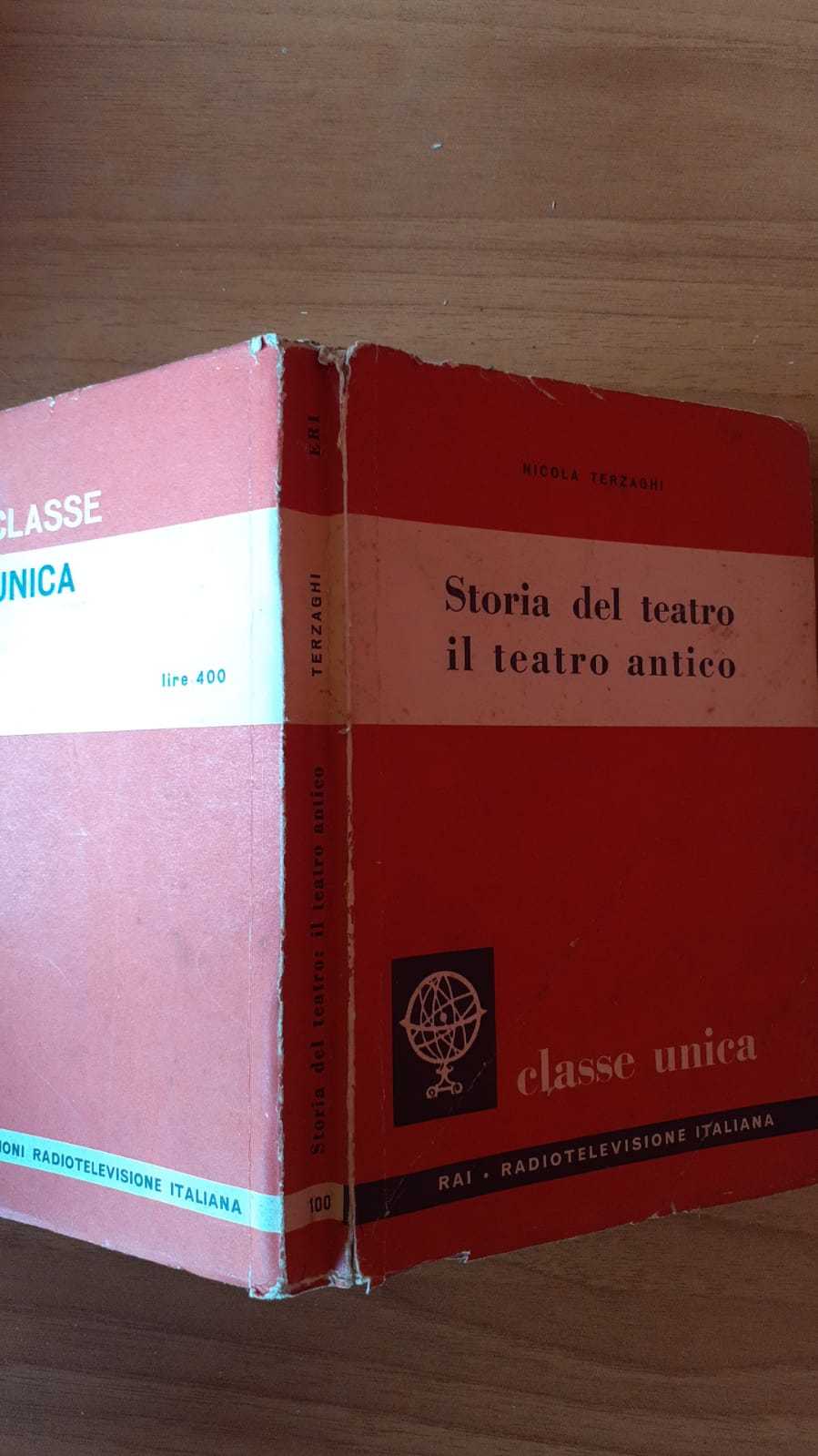 Storia del teatro il teatro antico - copertina