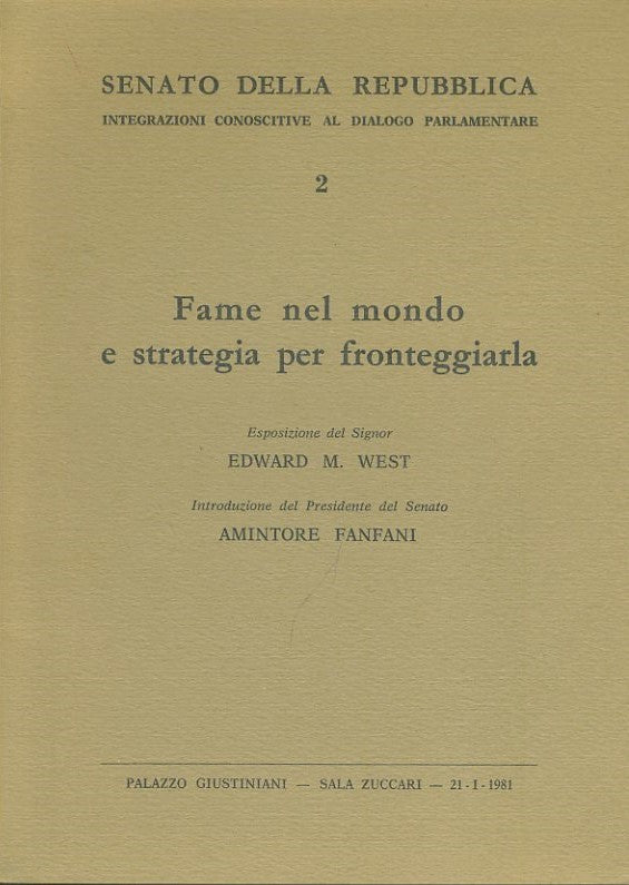 Fame nel mondo e strategia per fronteggiarla - copertina