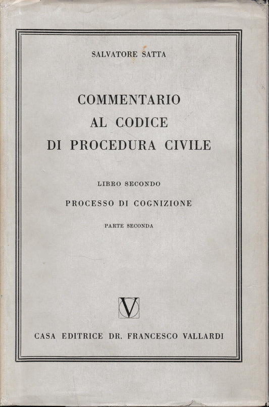 Commentario al Codice di Procedura Civile, vol. 2/2. Processo di cognizione - copertina