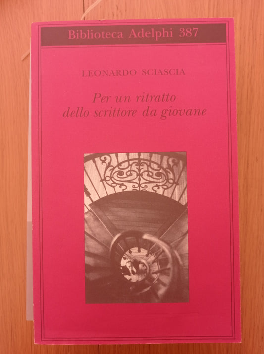 Per un ritratto dello scrittore da giovane - copertina