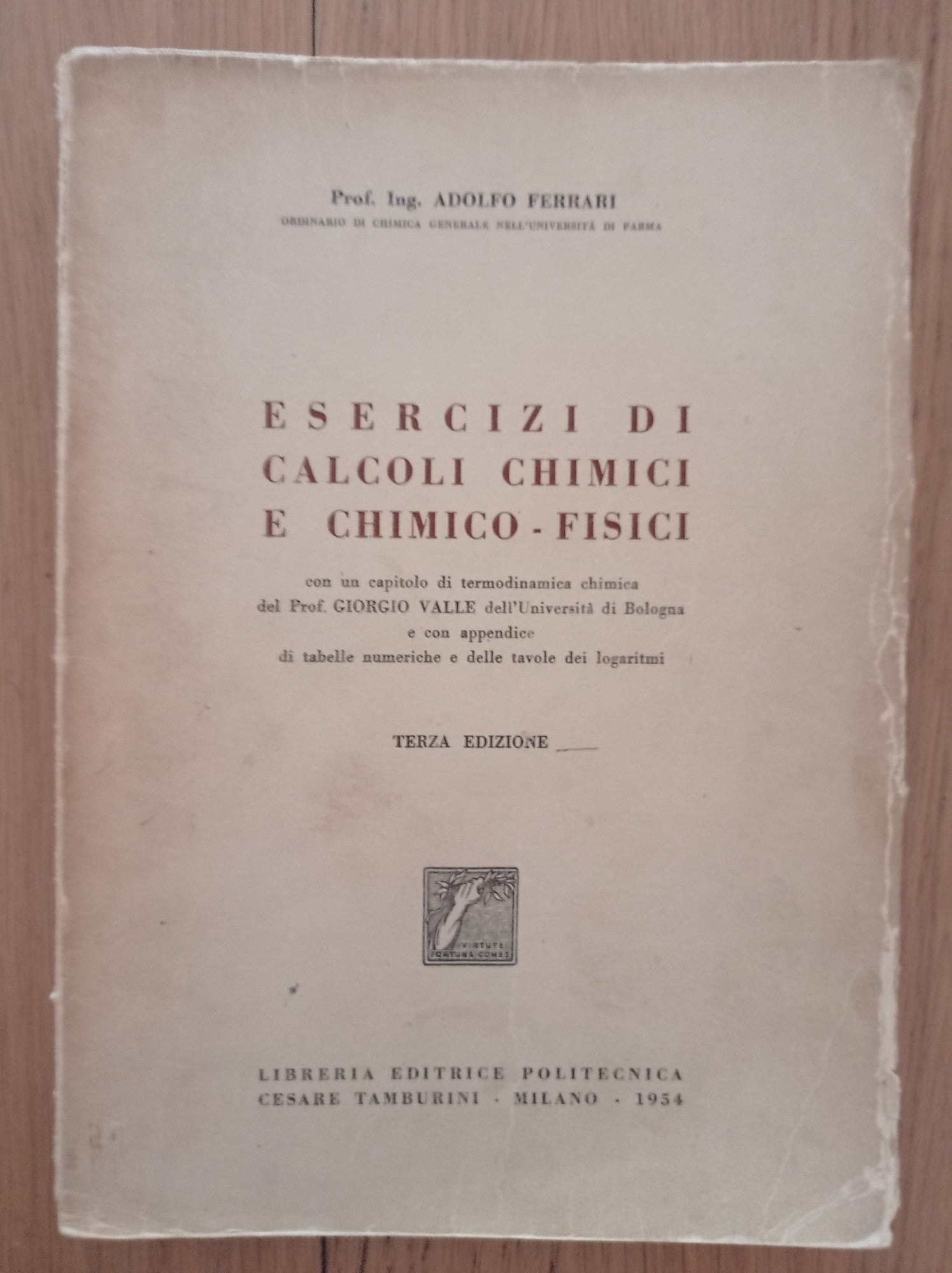 Esercizi di calcoli chimici e chimico - fisici - copertina