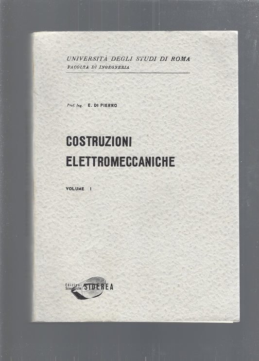 COSTRUZIONI ELETTROMECCANICHE vol 1 - copertina
