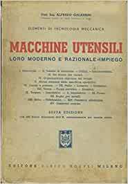 Macchine utensili loro moderno e razionale impiego - copertina