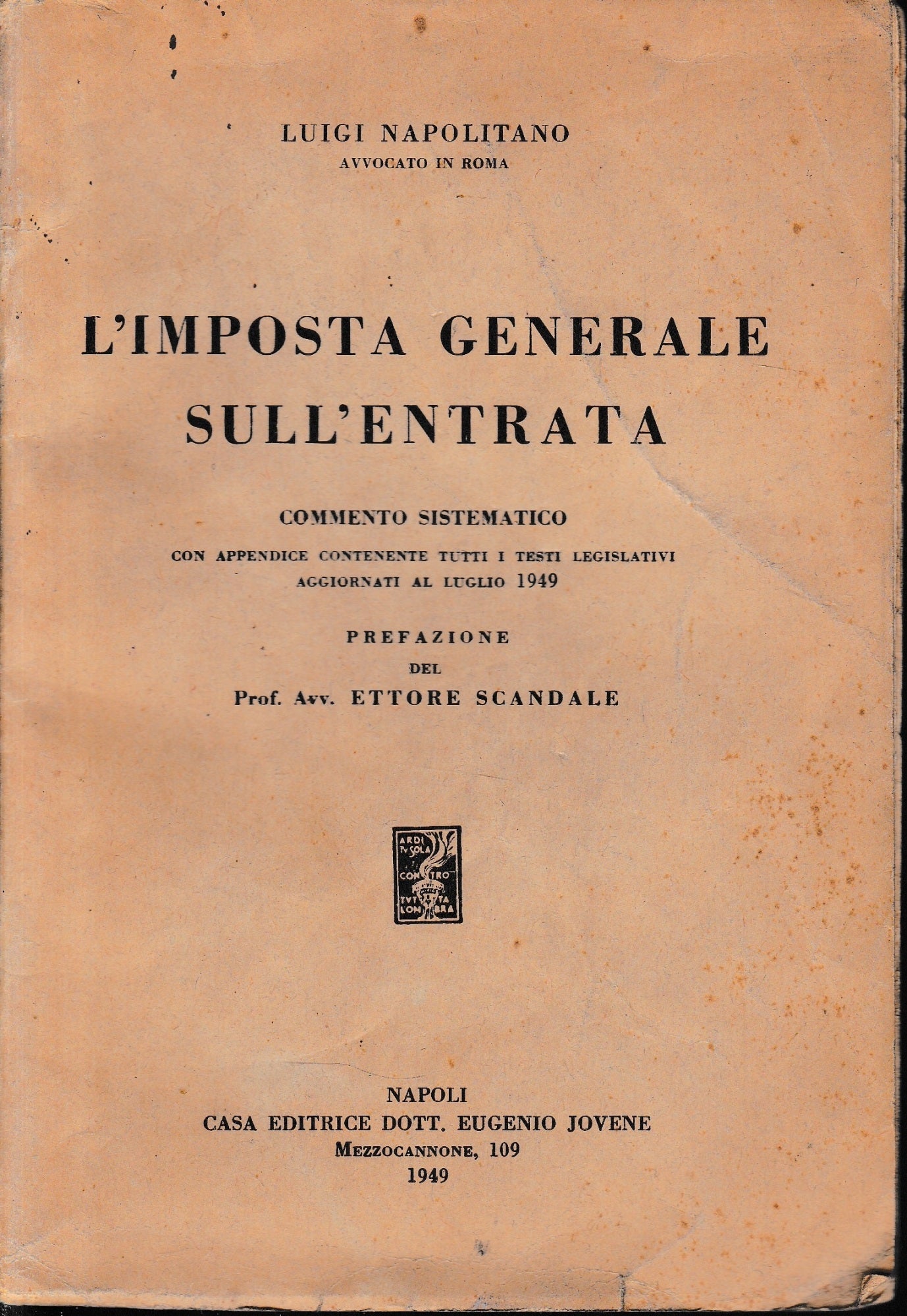 L'imposta generale sull'entrata - copertina