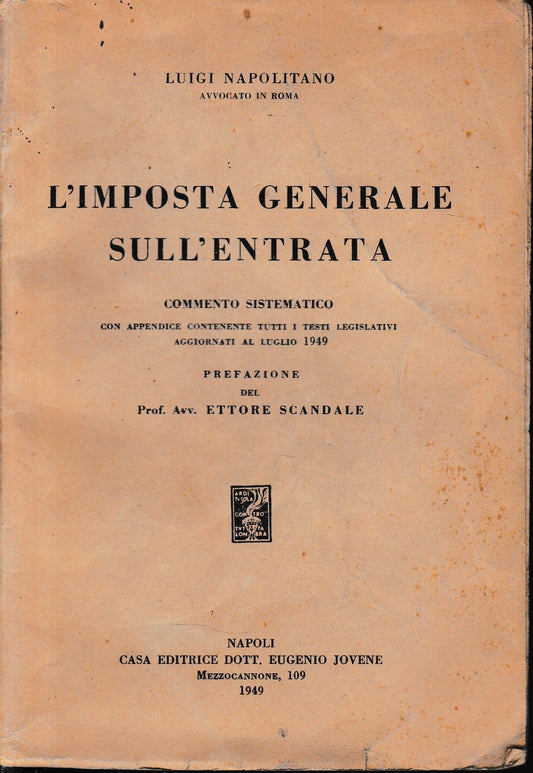 L'imposta generale sull'entrata - copertina