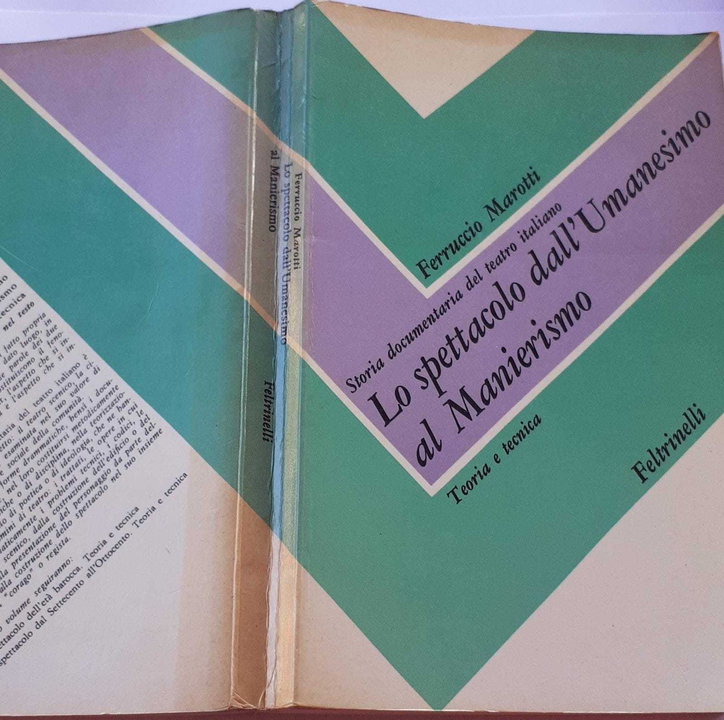 Lo spettacolo dall'Umanesimo al Manierismo - copertina