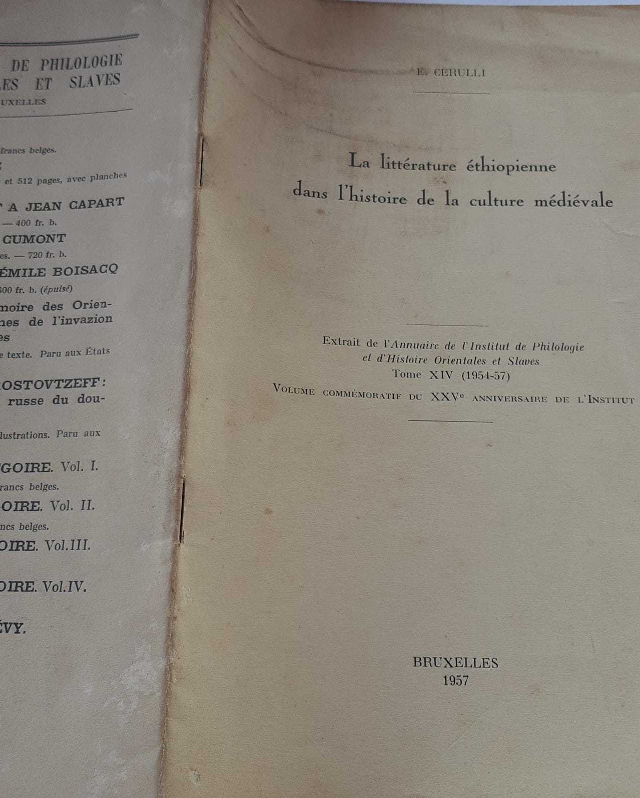 La litterature ethiopienne dans l'histoire de la culture medievale - copertina