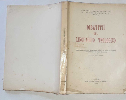 Dibattiti sul linguaggio teologico - copertina