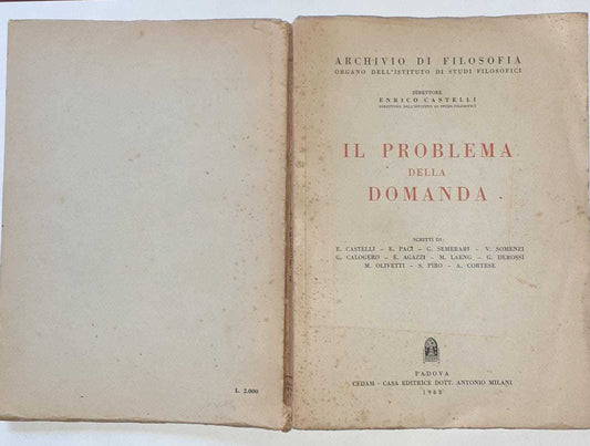 Il problema della domanda - copertina