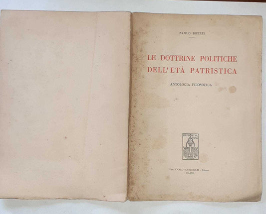 Le dottrine politiche dell'eta' patristica. Volume II - copertina