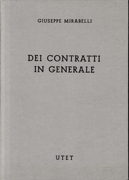 Commentario del Codice Civile, libro IV, tomo 2. Dei contratti in generale - copertina