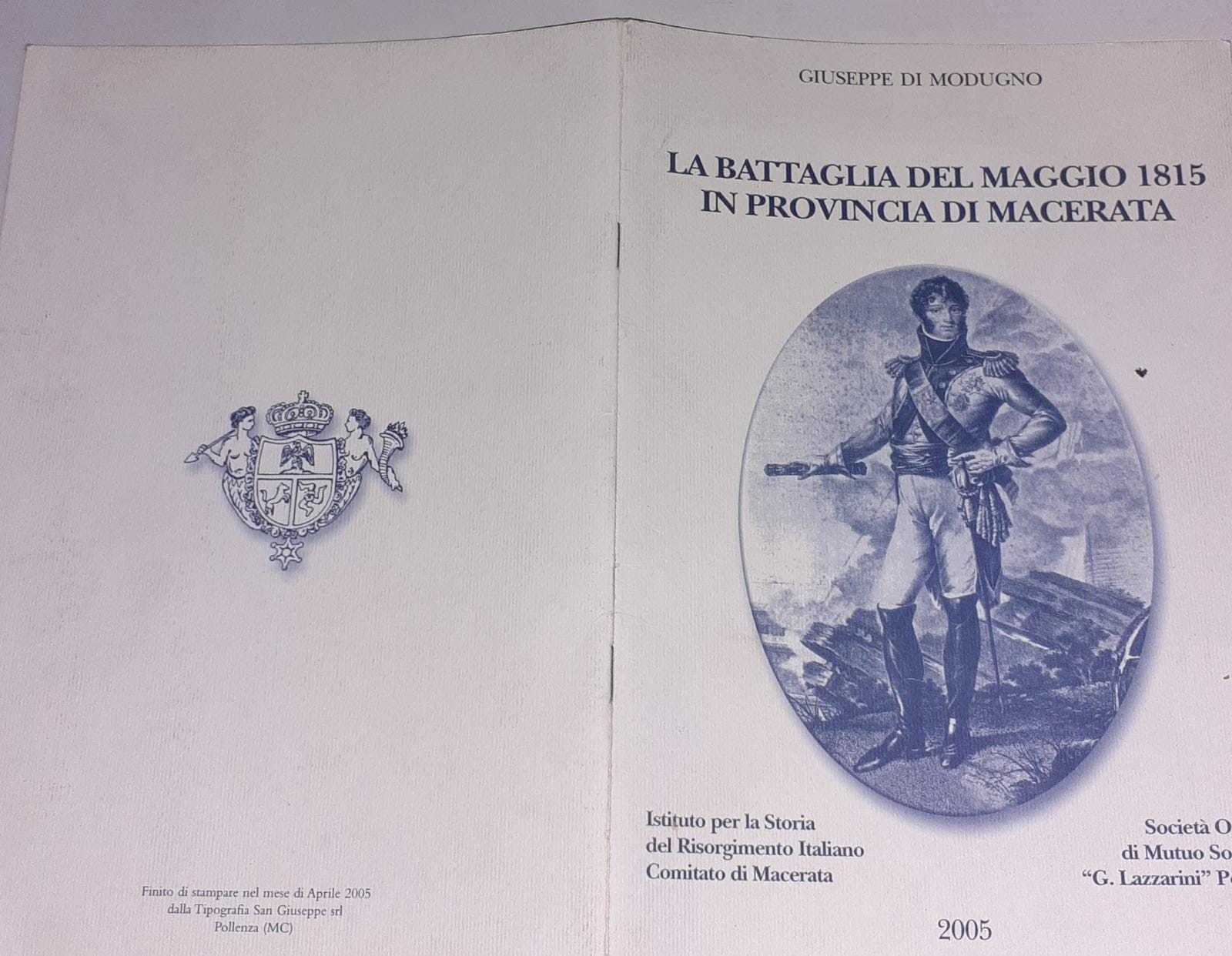 La battaglia del maggio 1815 in provincia di Macerata - copertina