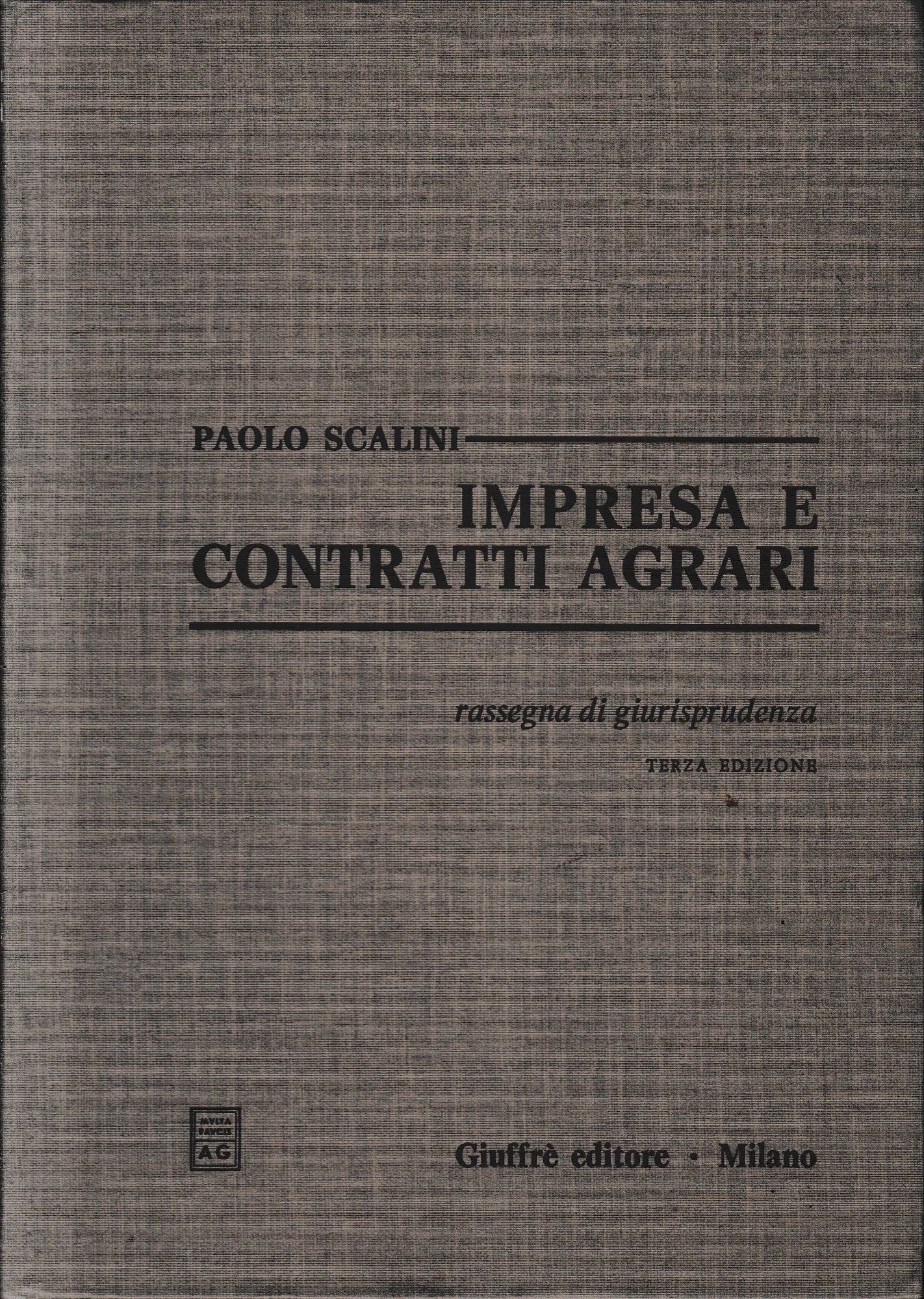 Impresa e contratti agrari - copertina