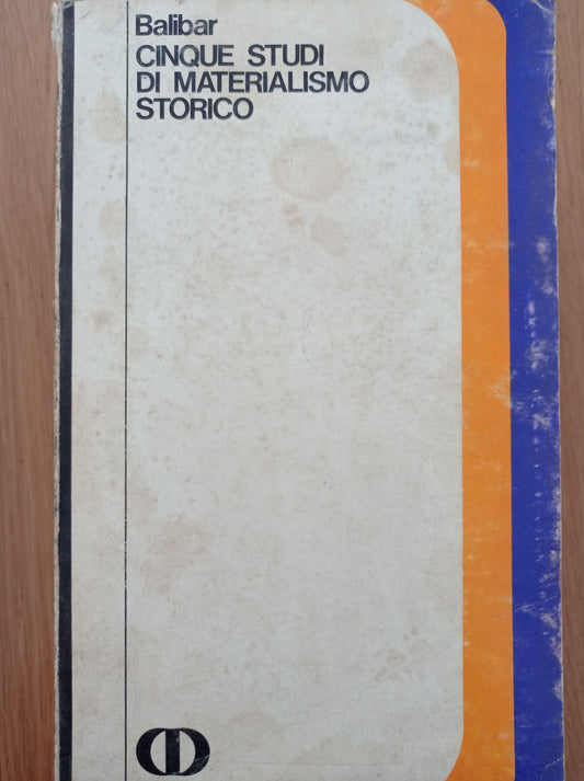 Cinque studi di materialismo storico - copertina