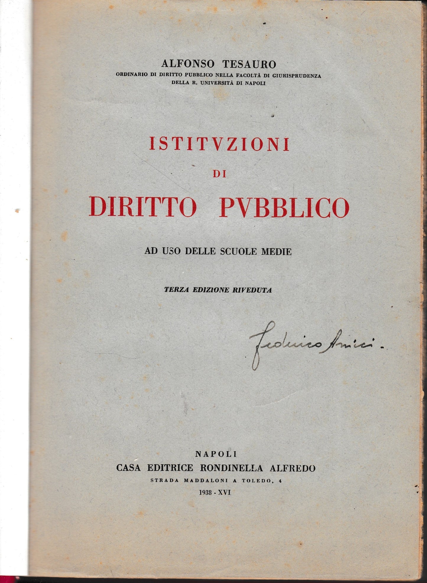 Istituzioni di Diritto Pubblico - copertina