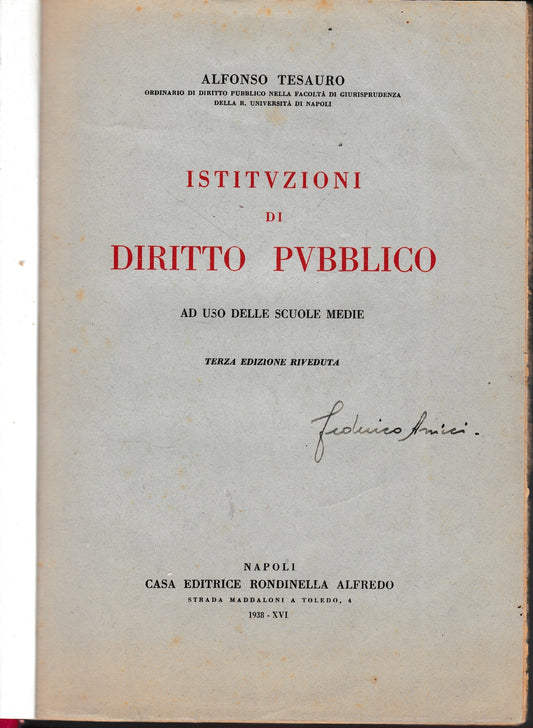 Istituzioni di Diritto Pubblico - copertina