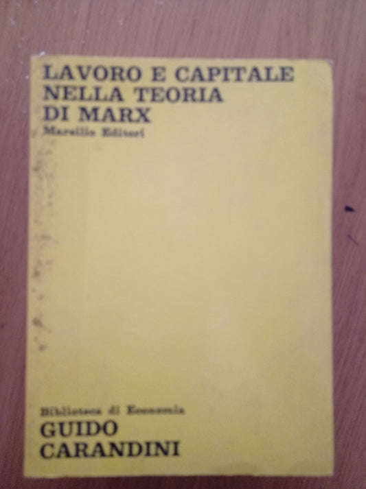 Lavoro e capitale nella teoria di Marx - copertina