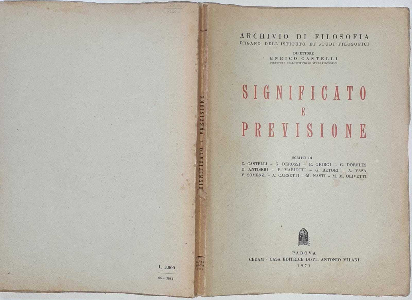 Significato e previsione - copertina