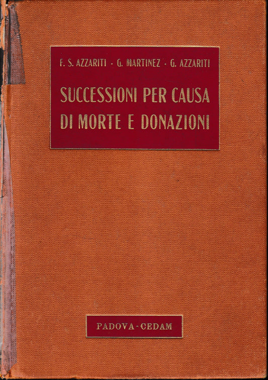 Successioni per causa di morte e donazioni - copertina
