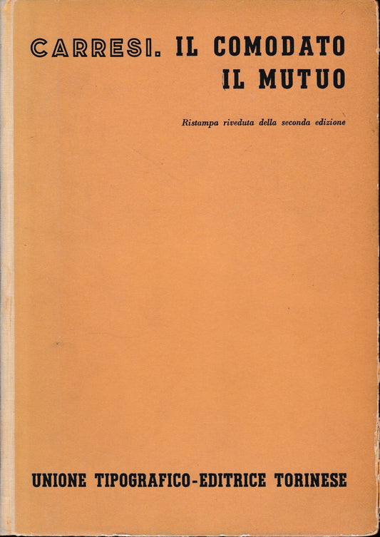 Il comodato - Il mutuo - copertina