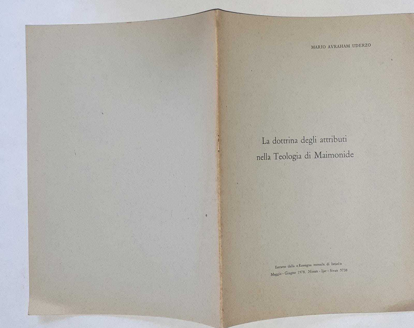 La dottrina degli attributi nella Teologia di Maimonide - copertina