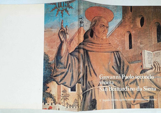 Giovanni Paolo Secondo venera San Bernardino da Siena - copertina