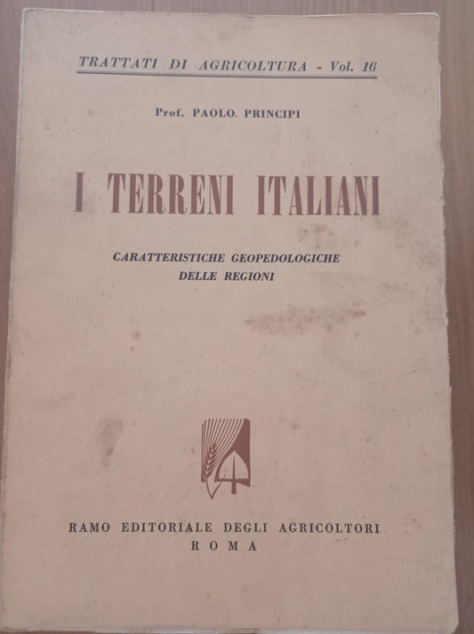 I terreni italiani: caratteristiche geopedologiche delle regioni - copertina
