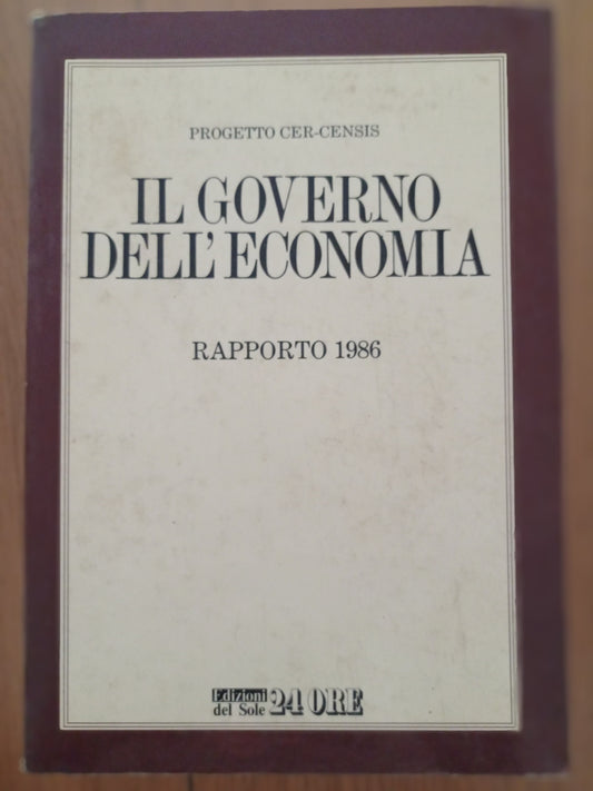 il governo dell'economia - copertina