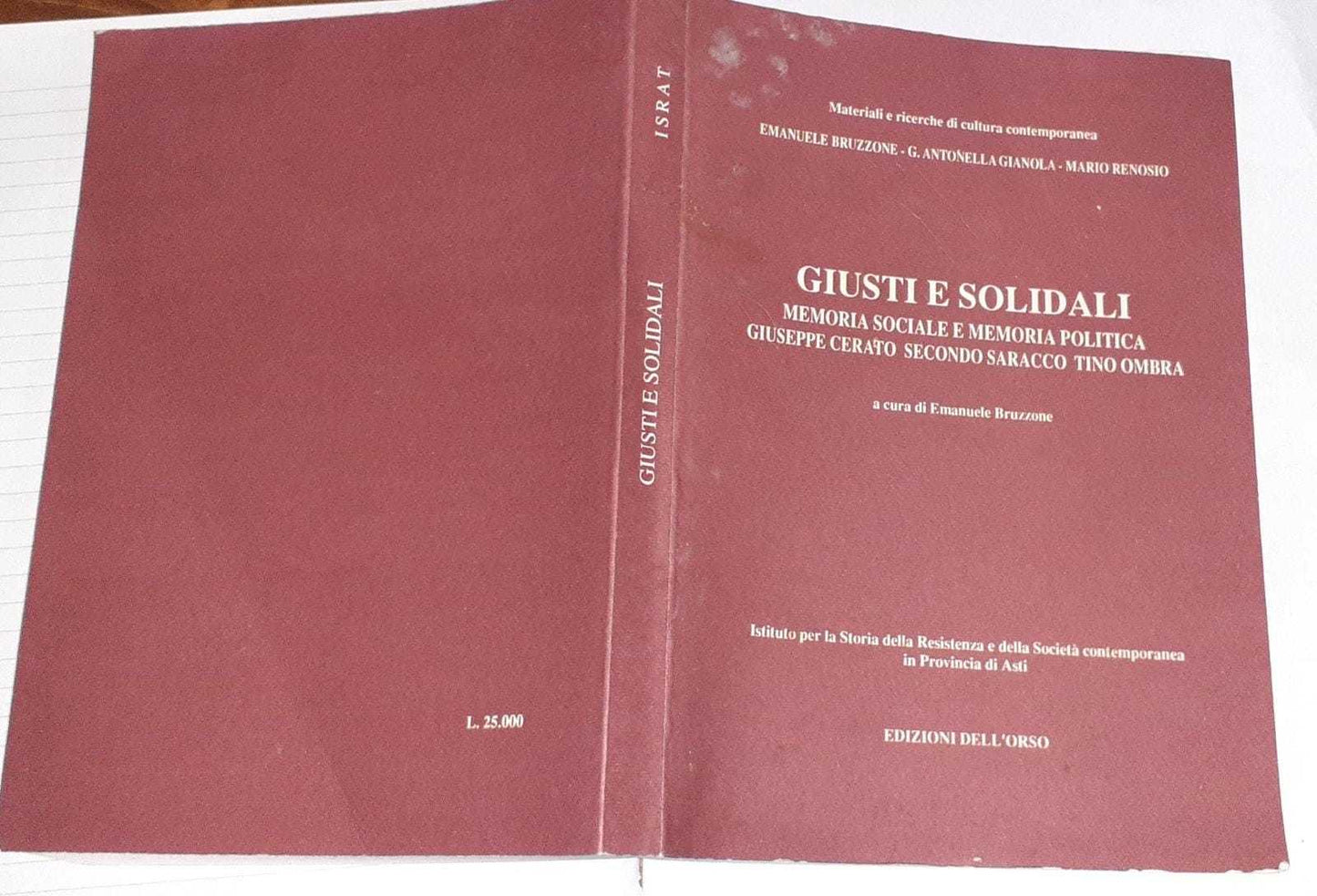 Giusti e solidali - copertina