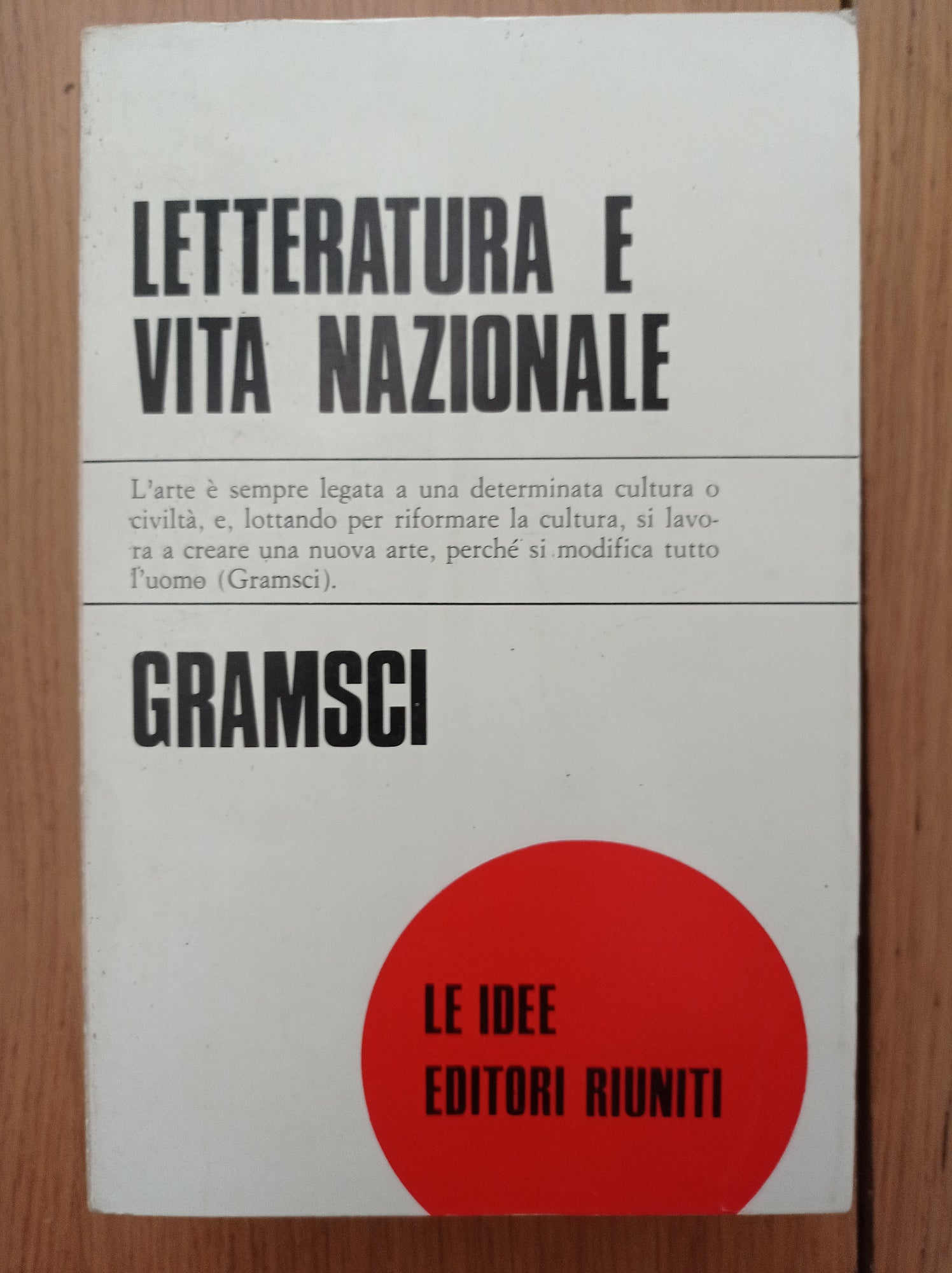 Letteratura e vita nazionale - copertina