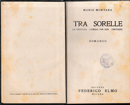 Tra sorelle - copertina