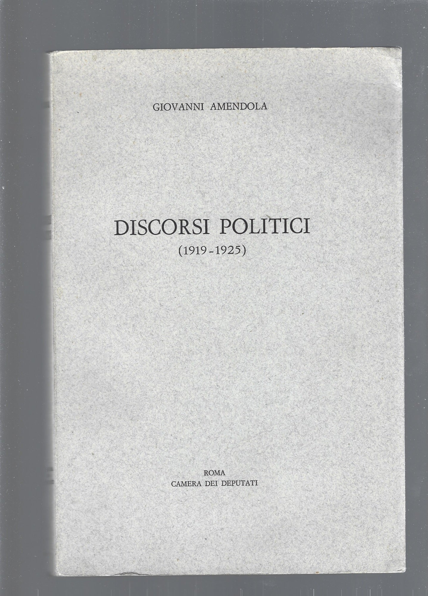 DISCORSI  POLITICI - copertina