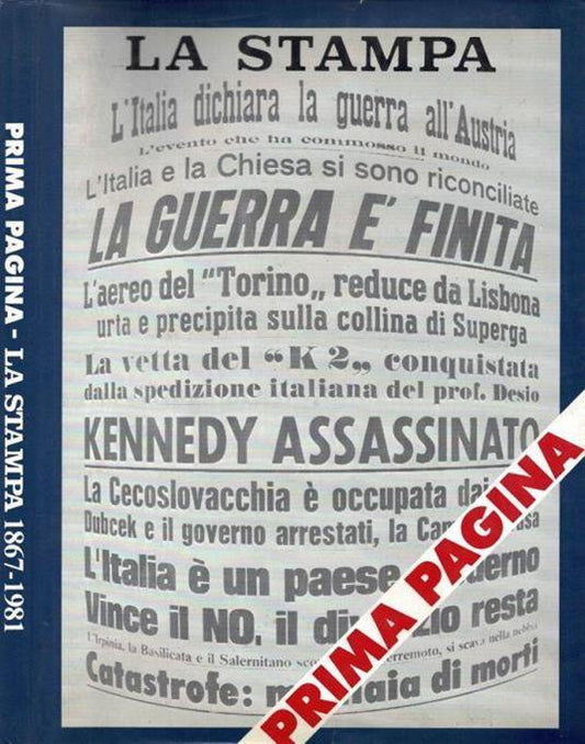 Prima Pagina. 1867-1981 - copertina