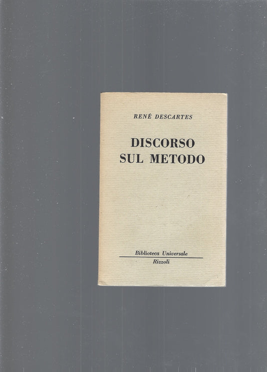 DISCORSO SUL METODO - copertina