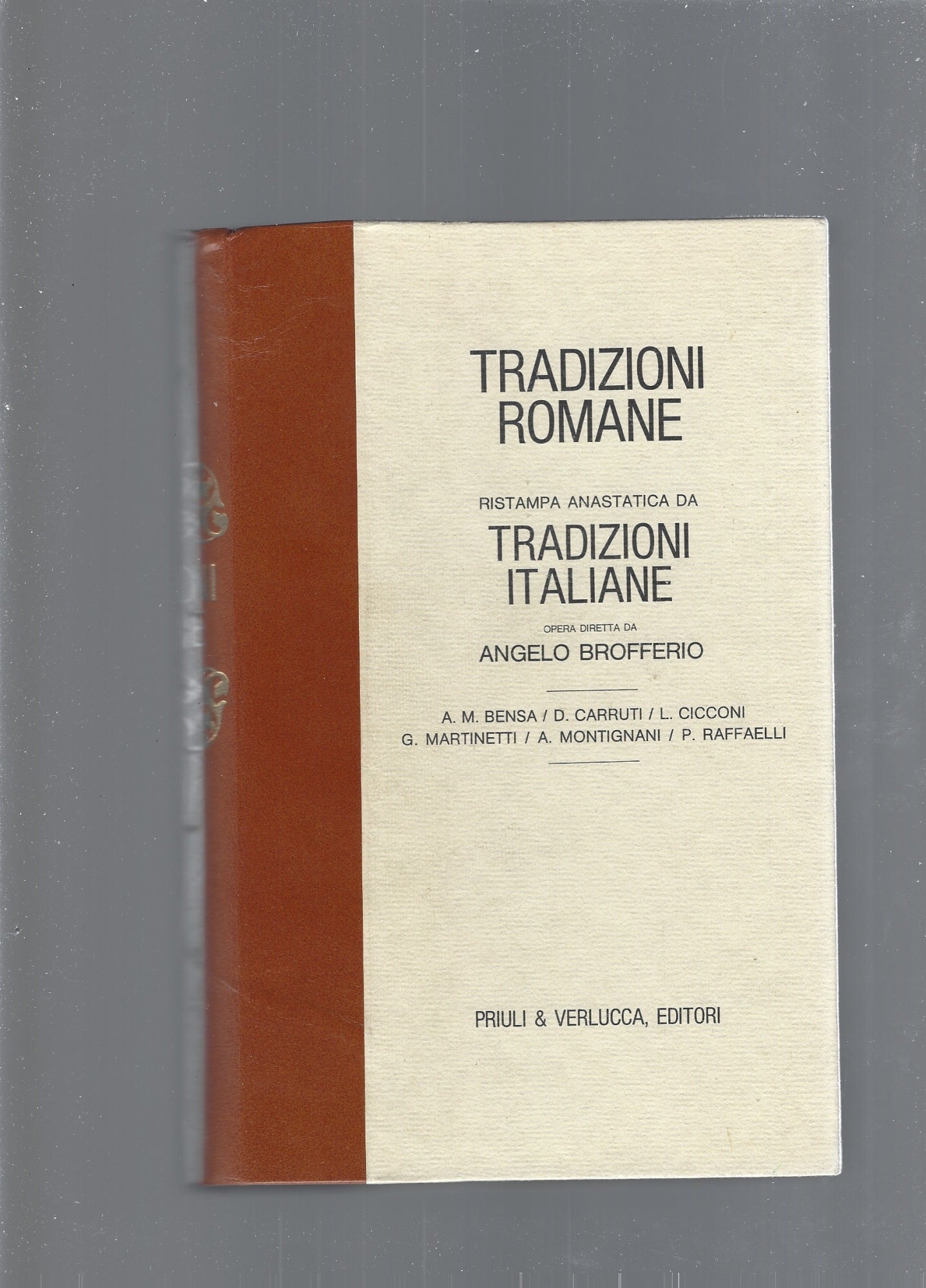 TRADIZIONI ROMANE - copertina