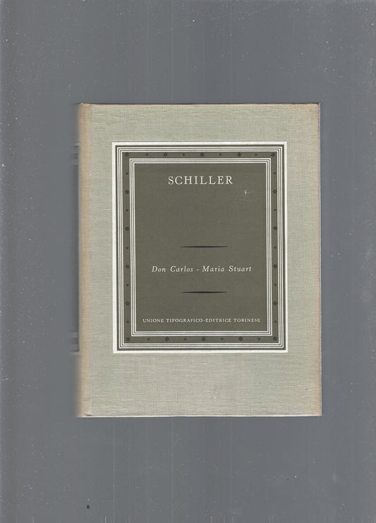 DON CARLOS , MARIA STUART - copertina