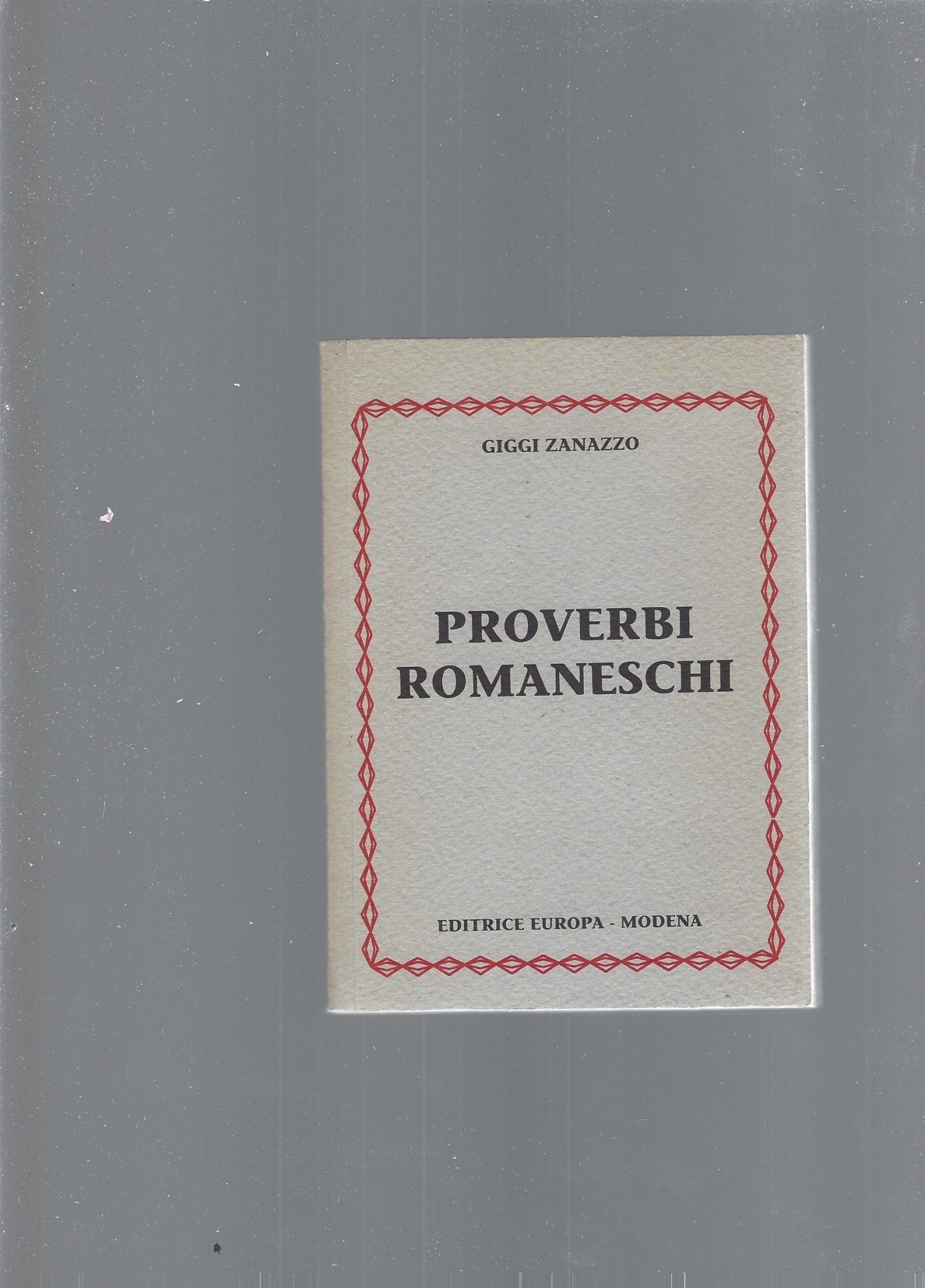 PROVERBI ROMANESCHI - copertina