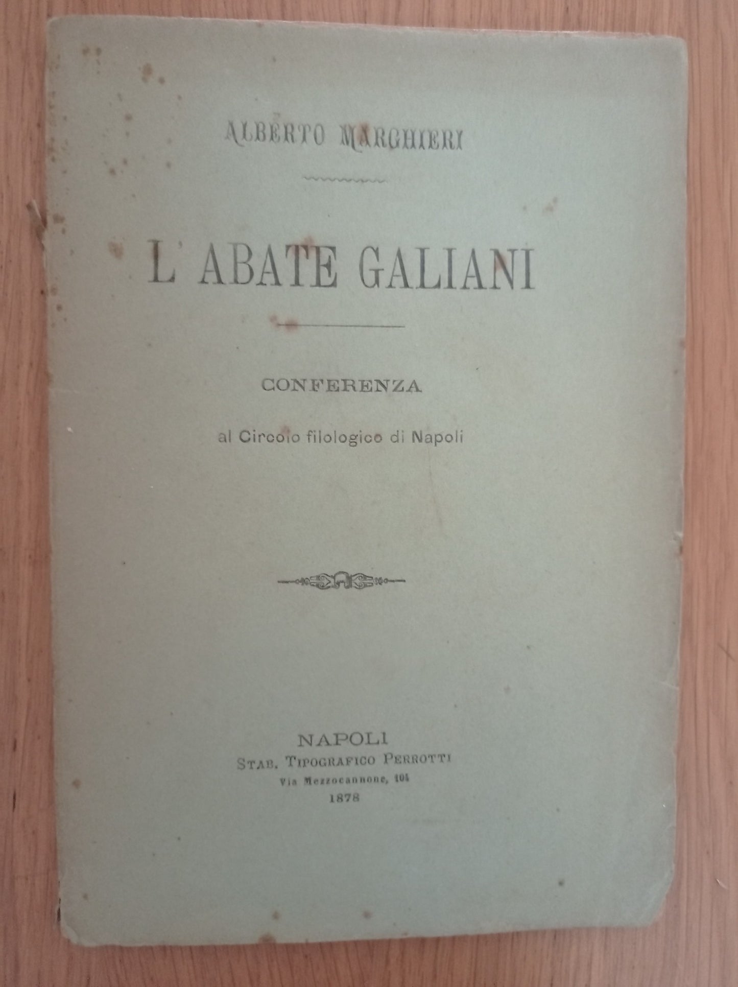 L'Abate Galiani - copertina