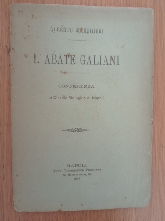 L'Abate Galiani - copertina