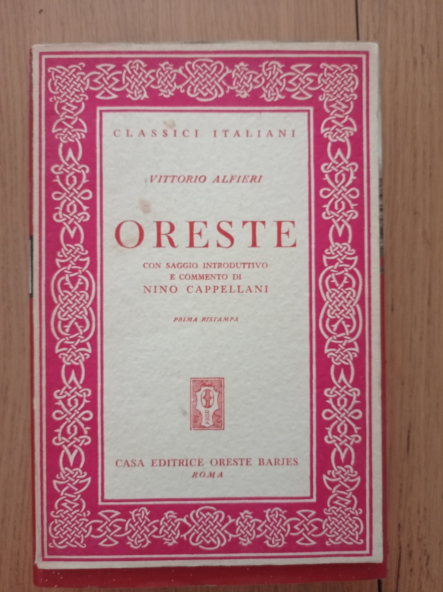 Oreste - copertina