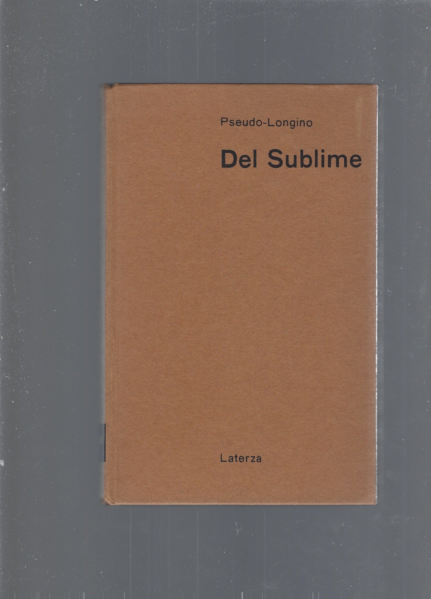 DEL  SUBLIME - copertina