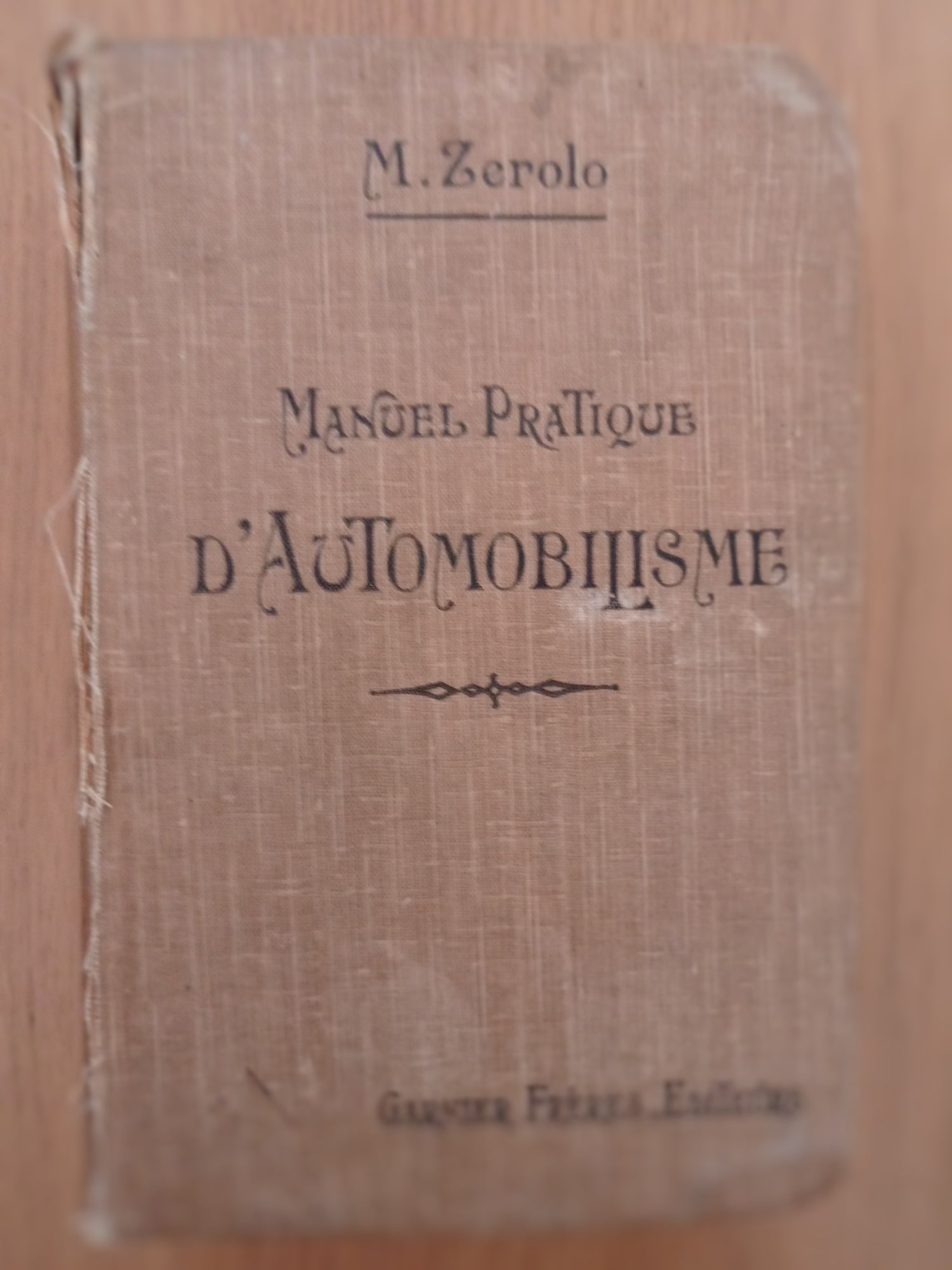 Manuel Pratique d'automobilisme - copertina