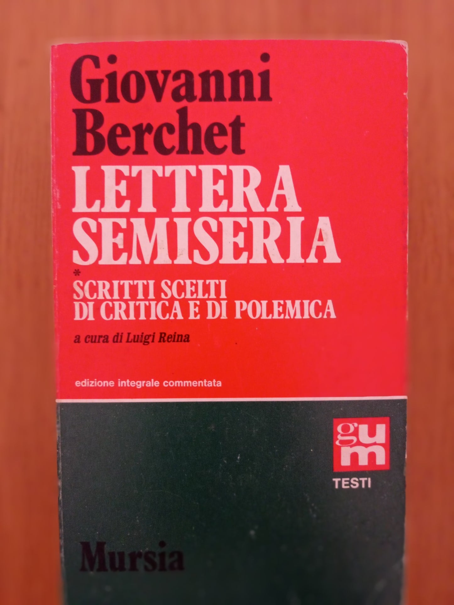 Lettera semiseria - copertina