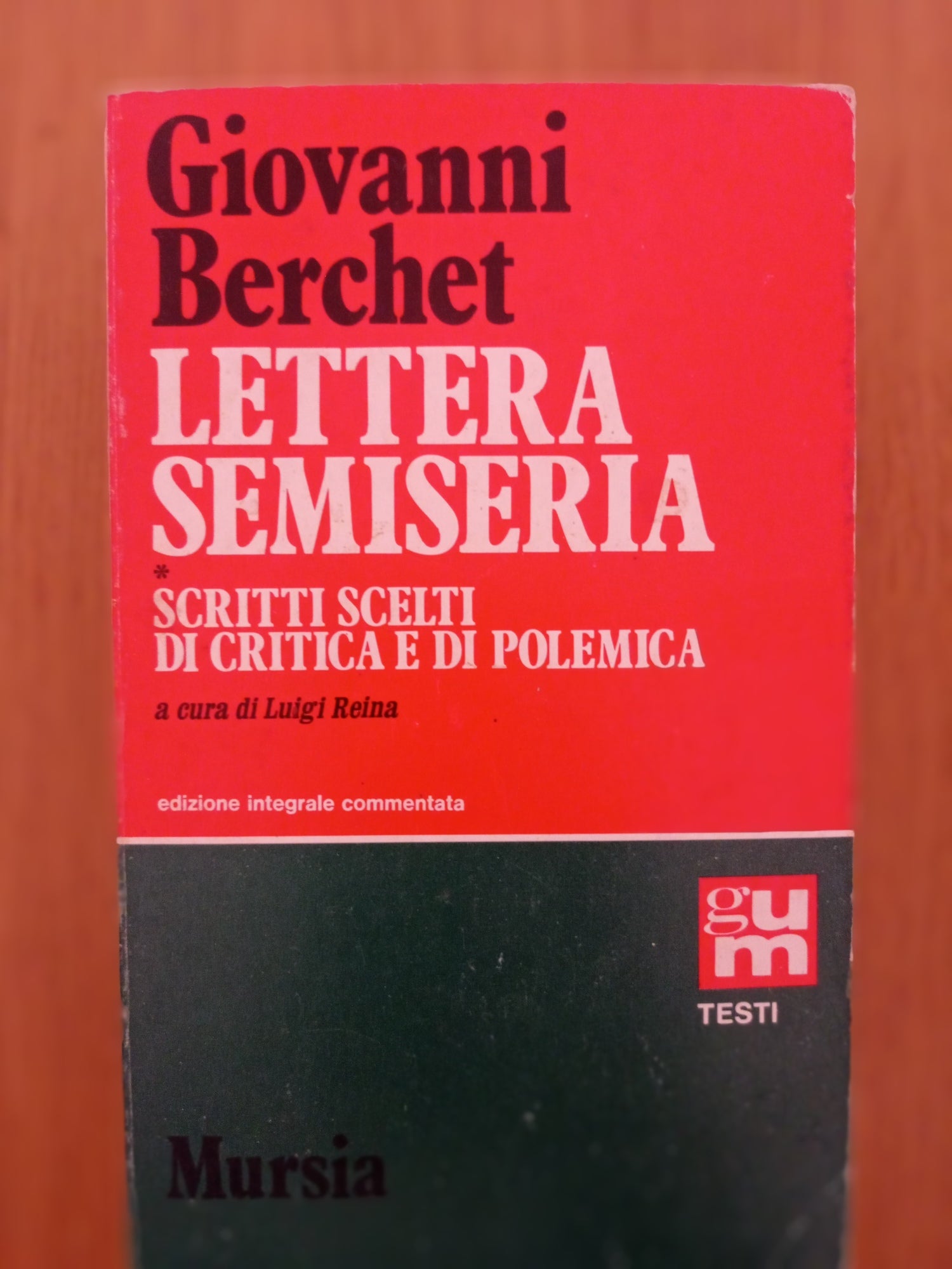 Lettera semiseria - copertina