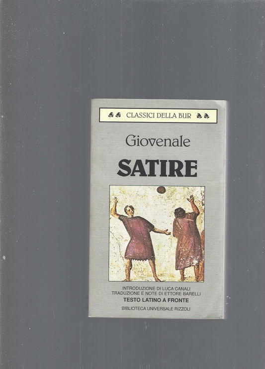 Satire. Testo latino a fronte - copertina