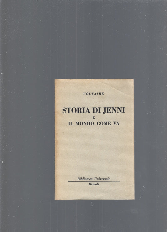 STORIA DI JENNI E IL MONDO COME VA - copertina