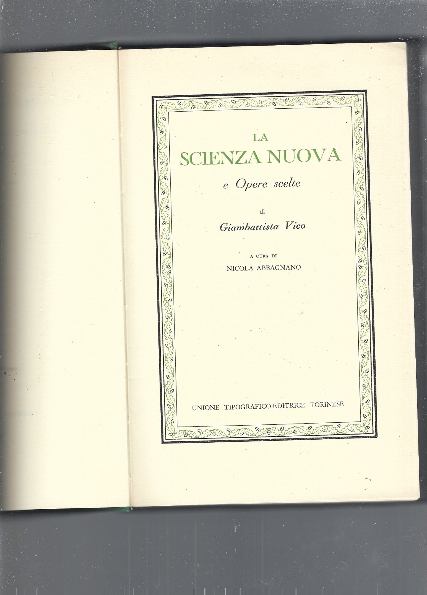 LA NUOVA SCIENZA E OPERE SCELTE - copertina