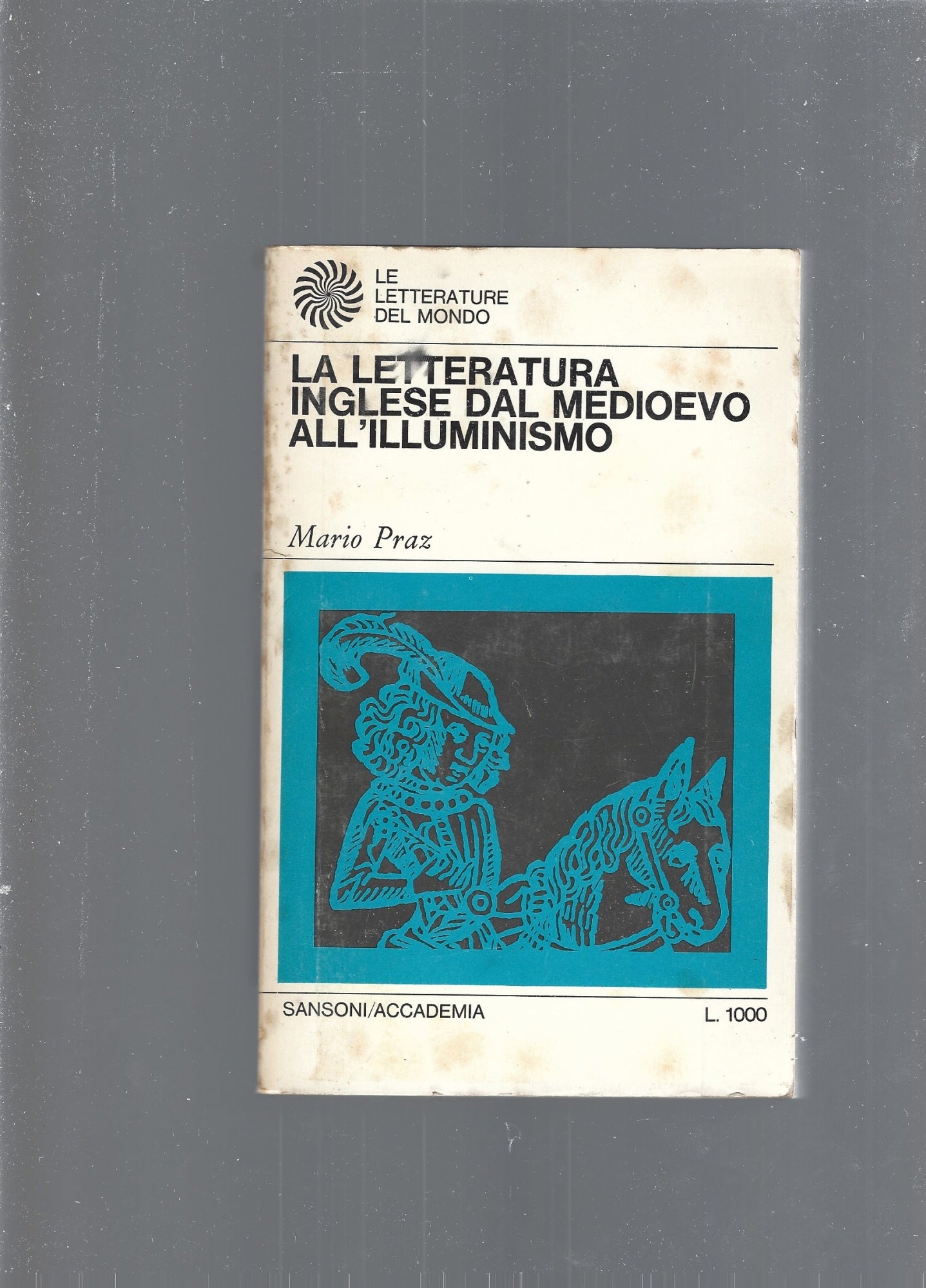 LA LETTERATURA INGLESE DAL MEDIOEVO ALL'ILLUMINISMO - copertina