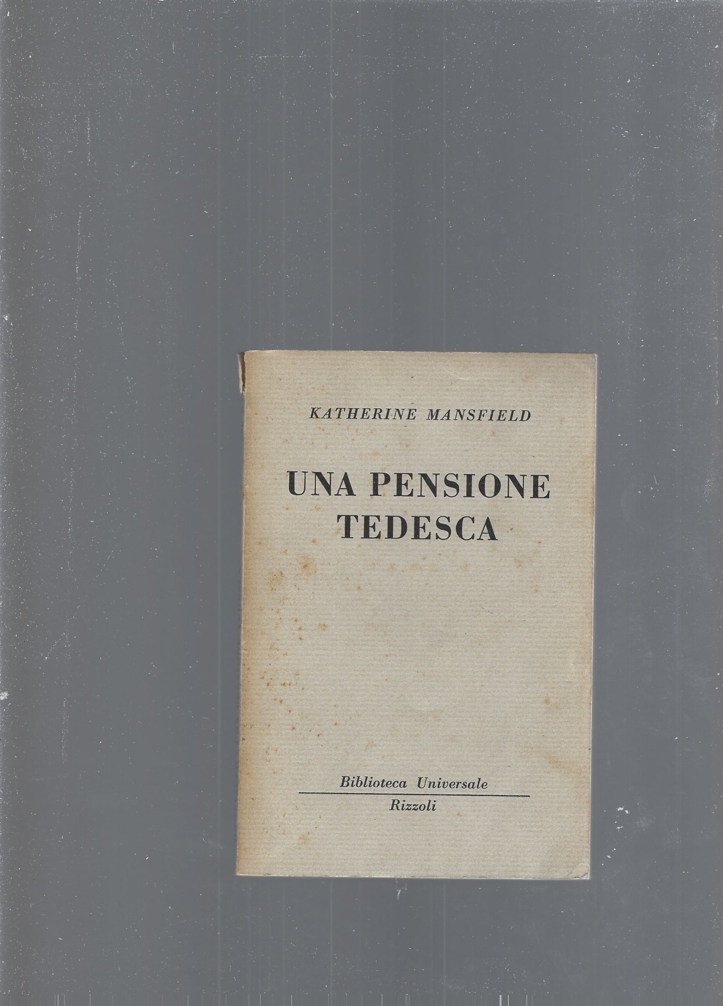 UNA PENSIONE TEDESCA - copertina