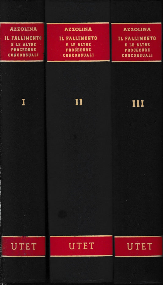 Il fallimento e le altre procedure concorsuali, tre volumi. - copertina